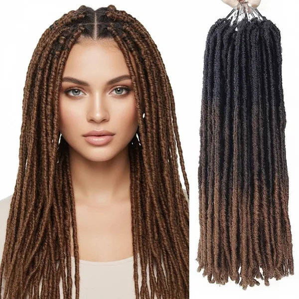 Brown_Faux_Locs_Dreadlock_Extensions_18_Inch_Strands_Synthetic_Soft_Pre-Looped_Crochet_Locs_Thick_Micro_Loc_Braids_Hair_Extensions_(Pack_Of_18)_For_Women