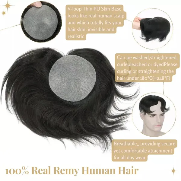 Black_Pu_Skin_Bald_Spot_Hair_Patch_3.2_Inch_(8_Cm)_Base_With_6_Inch_Natural_Straight_Hair_Remy_Human_Hair_Frontal_Topper_&_Cover-Up_Hairpiece_For_Women