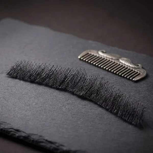 Black_Full_Hand-Tied_Human_Hair_False_Beard_For_Men
