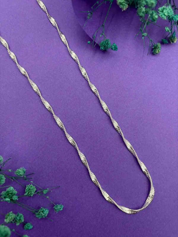 White_Brass_Real_Silver_Plated_Chain_For_Men_&_Women