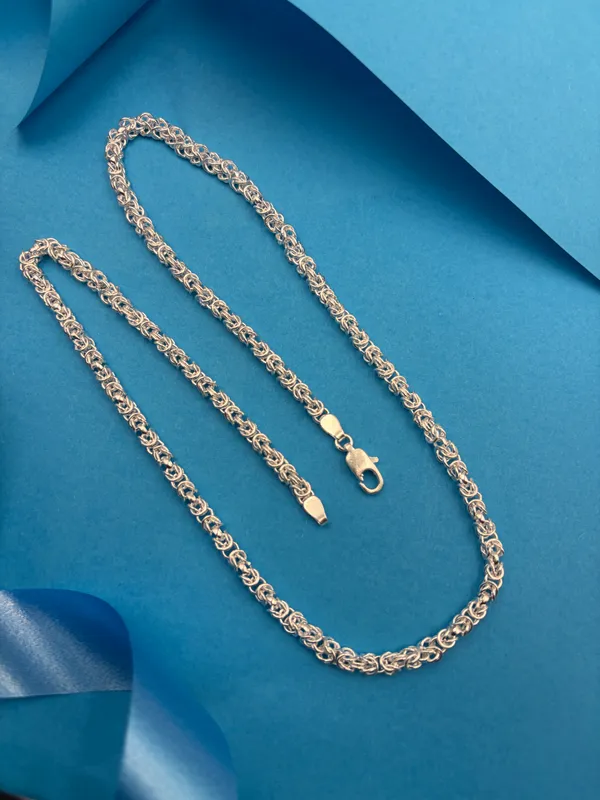White_Brass_Real_Silver_Plated_Chain_For_Women_&_Girls_(Pack_Of_2)