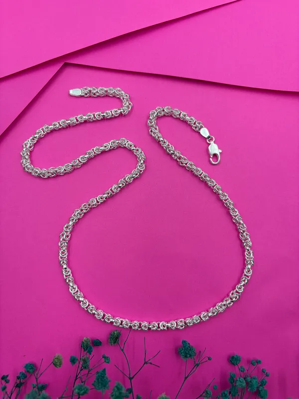 White_Brass_Real_Silver_Plated_Chain_For_Women_&_Girls_(Pack_Of_2)
