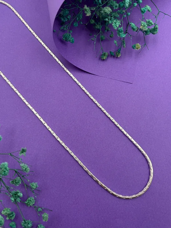 White_Brass_Real_Silver_Plated_Chain_For_Men_&_Women