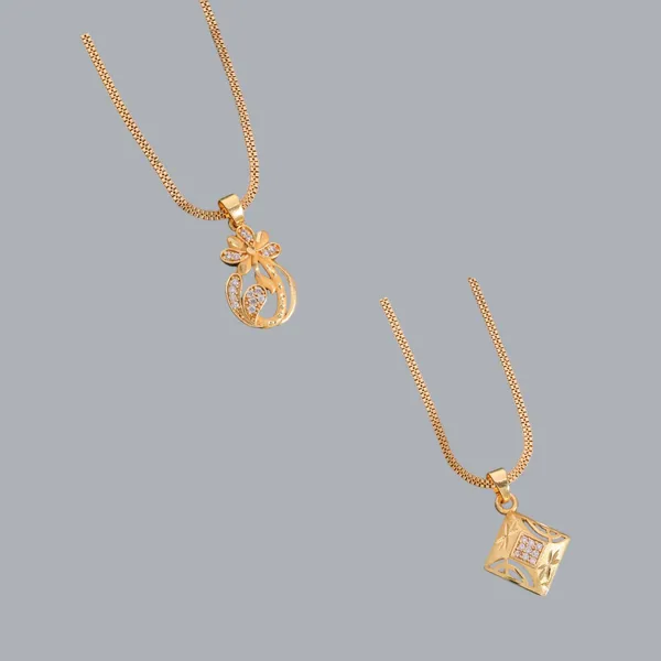 Golden_Brass_Gold_Plated_Pendant_Chain_Set_For_Women