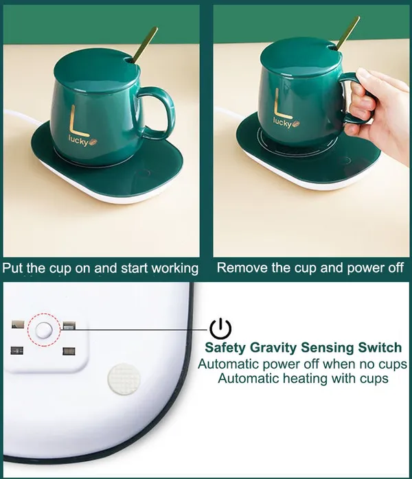Electric_Mug_Warmer_with_Ceramic_Coffee_Mug_Set_|_Smart_Thermostatic_Cup_Warmer_Pad_|_Auto_Temperature_Control_Heating_Plate_|_Office_Desk_Tea_Coffee_Heater_with_Lid_&_Spoon_(Green)
