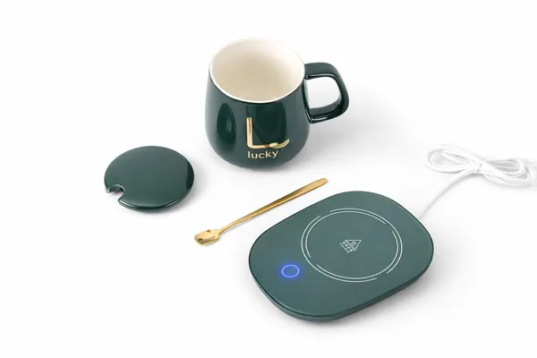 Electric_Mug_Warmer_with_Ceramic_Coffee_Mug_Set_|_Smart_Thermostatic_Cup_Warmer_Pad_|_Auto_Temperature_Control_Heating_Plate_|_Office_Desk_Tea_Coffee_Heater_with_Lid_&_Spoon_(Green)