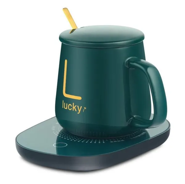 Electric_Mug_Warmer_with_Ceramic_Coffee_Mug_Set_|_Smart_Thermostatic_Cup_Warmer_Pad_|_Auto_Temperature_Control_Heating_Plate_|_Office_Desk_Tea_Coffee_Heater_with_Lid_&_Spoon_(Green)