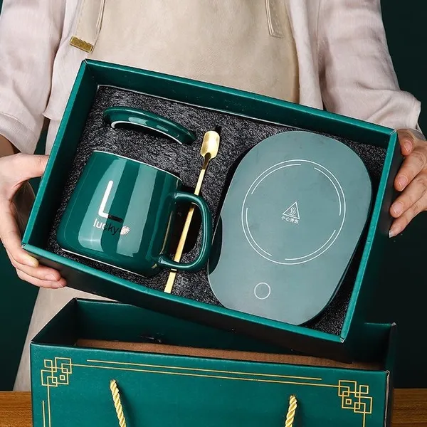 Electric_Mug_Warmer_with_Ceramic_Coffee_Mug_Set_|_Smart_Thermostatic_Cup_Warmer_Pad_|_Auto_Temperature_Control_Heating_Plate_|_Office_Desk_Tea_Coffee_Heater_with_Lid_&_Spoon_(Green)