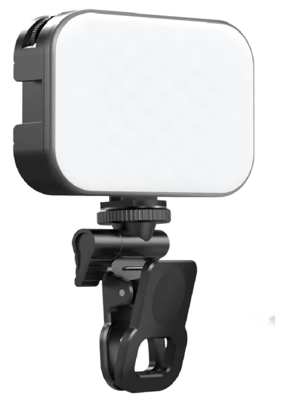 Multicolor_Plastic_Portable_Clip-On_Led_Light_With_Adjustable_Brightness,_5600K_Daylight_White_Light,_Battery_Powered,_For_Work,_Travel,_And_Video_Conferencing
