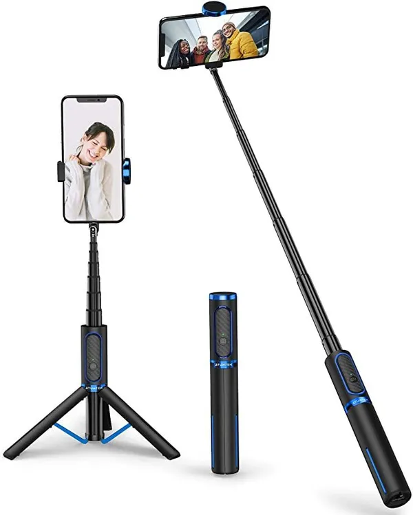 Multicolor_Plastic_Selfie_Stick_Tripod_With_Bluetooth_Remote
