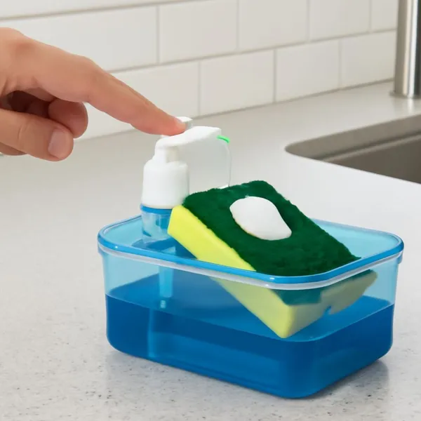 Multicolor_Plastic_And_Silicone_Soap_Dispenser