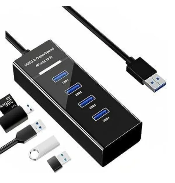 Usb_3.0_Hub_With_4_Ports,_Super_Speed_Data_Transfer,_Black