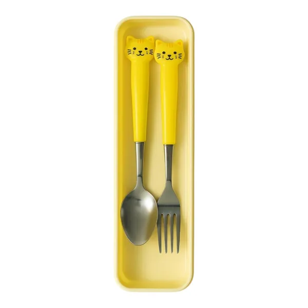 Multicolor_Stainless_Steel_Cutlery_Set_With_Cat_Design_Fork_And_Spoon_For_Kids_Pack_Of_2