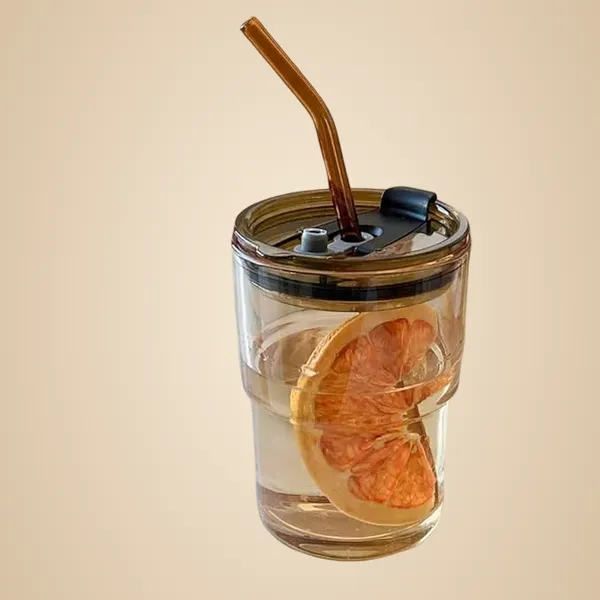 Brown_Glass,_Leather,_Plastic_Cup_For_Kitchen