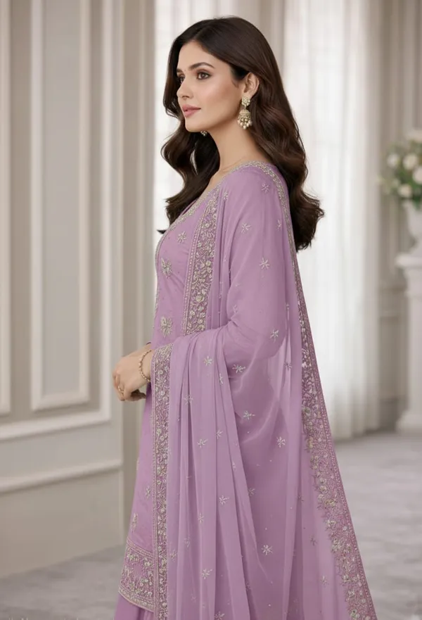 Purple_Georgette_Unstitched_Suit_For_Women
