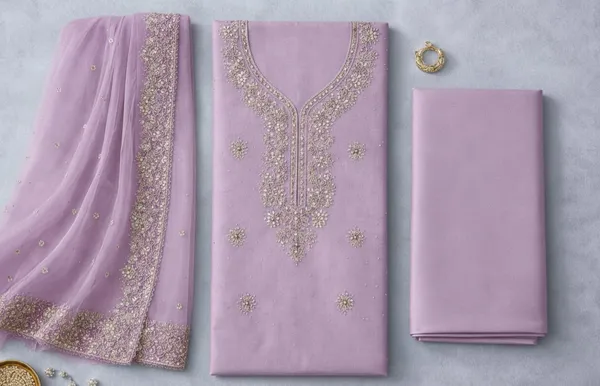 Purple_Georgette_Unstitched_Suit_For_Women