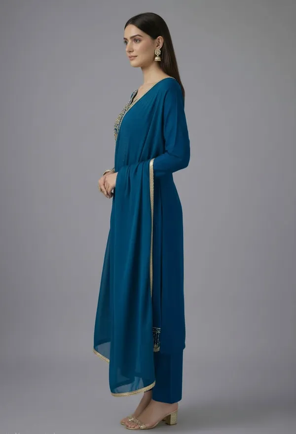 Blue_Georgette_Unstitched_Suit_For_Women