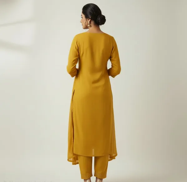 Yellow_Crepe_Unstitched_Suit_For_Women