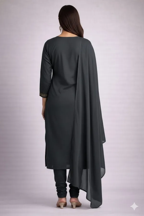 Black_Cotton_Unstitched_Suit_For_Women