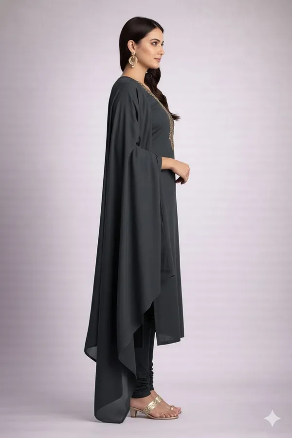 Black_Cotton_Unstitched_Suit_For_Women