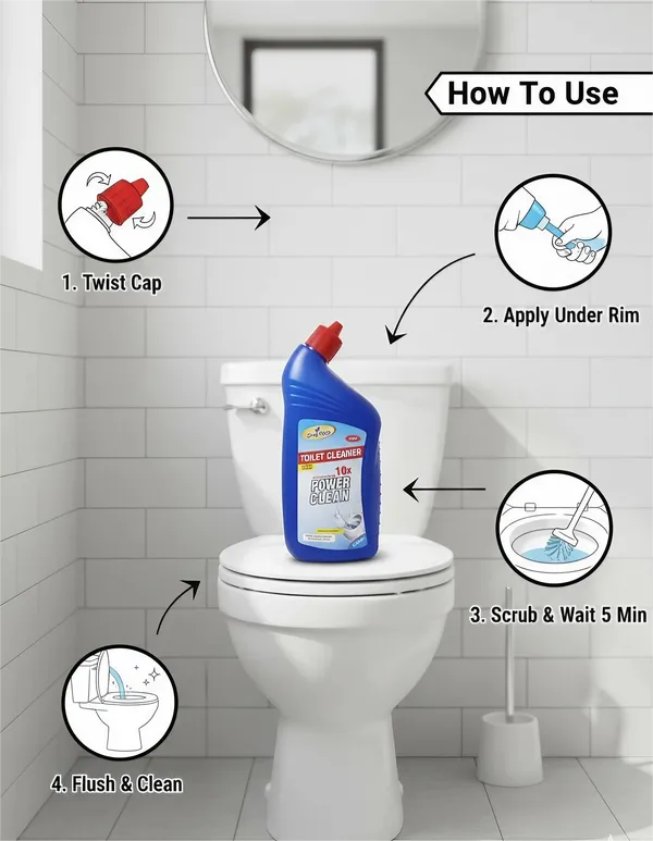 Multicolor_Hydrochloric_Acid_And_Citric_Acid,_Surfactants,_Disinfectants,_Fragrance,_Colorants,_Thickeners,_Water_Toilet_Cleaner_Toilet_Cleaner_For_Home