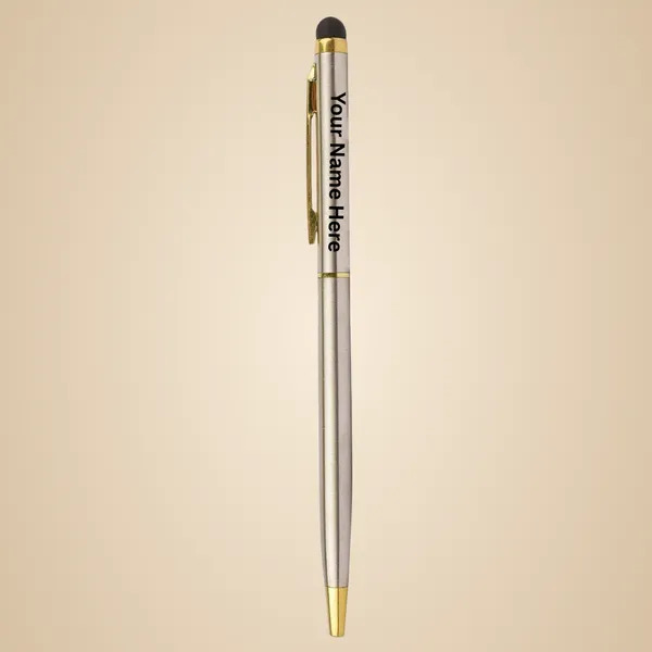 Golden_Personalised_Ball_Point_With_Stylus_Custom_Engraved_Metal_Blue_Ink_Dual_Tip_For_Writing_&_Touchscreens_Elegant_&_Portable_Pen_Gift_Set