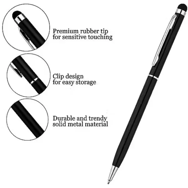 Black_Personalised_Ball_Point_With_Stylus_Custom_Engraved_Metal_Blue_Ink_Dual_Tip_For_Writing_&_Touchscreens_Elegant_&_Portable_Pen_Gift_Set