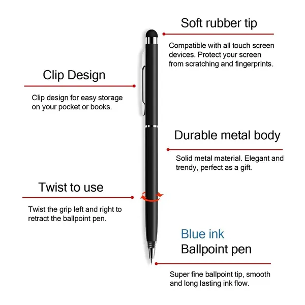 Black_Personalised_Ball_Point_With_Stylus_Custom_Engraved_Metal_Blue_Ink_Dual_Tip_For_Writing_&_Touchscreens_Elegant_&_Portable_Pen_Gift_Set