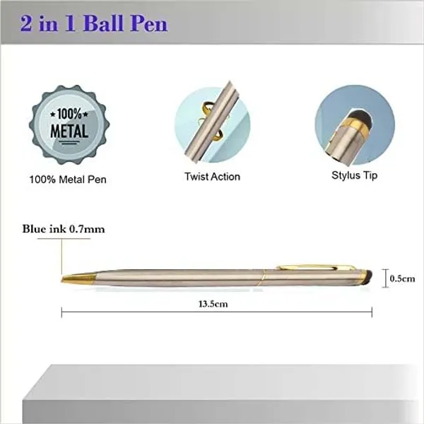 Golden_Personalised_Ball_Point_With_Stylus_Custom_Engraved_Metal_Blue_Ink_Dual_Tip_For_Writing_&_Touchscreens_Elegant_&_Portable_Pen_Gift_Set