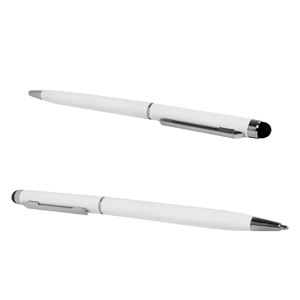 White_Personalised_Ball_Point_With_Stylus_Custom_Engraved_Metal_Blue_Ink_Dual_Tip_For_Writing_&_Touchscreens_Elegant_&_Portable_Pen_Gift_Set