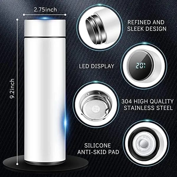 White_Stainless_Steel_Personalized_Custom_Name,_Leak_Proof,_Screw-On_Cap_Water_Bottle_(500_Ml)