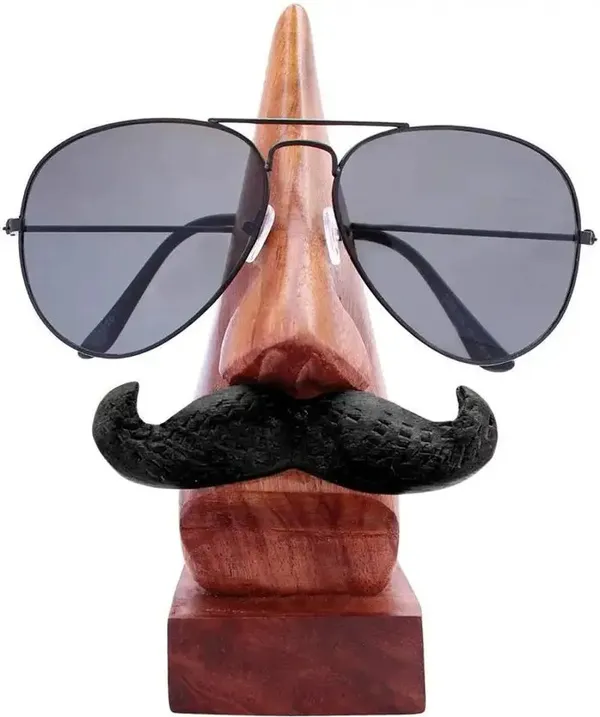 Wooden_Sunglasses_Holder_Stand_|_Handmade_Wood_Eyewear_Organizer_for_Desk_&_Bedside_|_Rustic_Glasses_Display_Gift