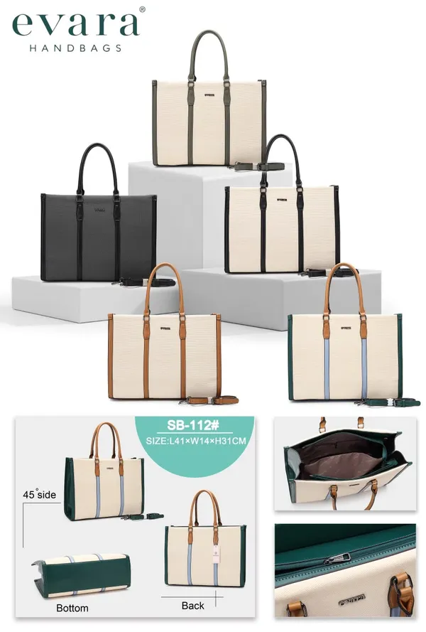 Cream_Structured_Tote_Bag_for_Women
