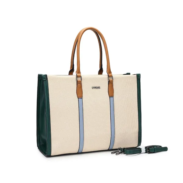 Cream_Structured_Tote_Bag_for_Women