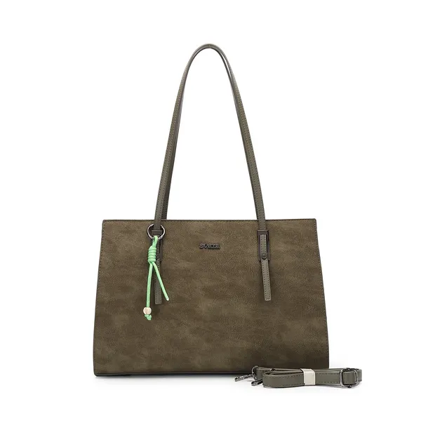 Olive_Structured_Tote_Bag_with_Detachable_Shoulder_Strap