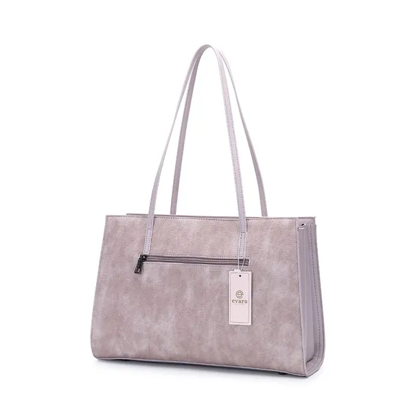 Pink_Textured_Tote_Handbag_with_Detachable_Strap_for_Women