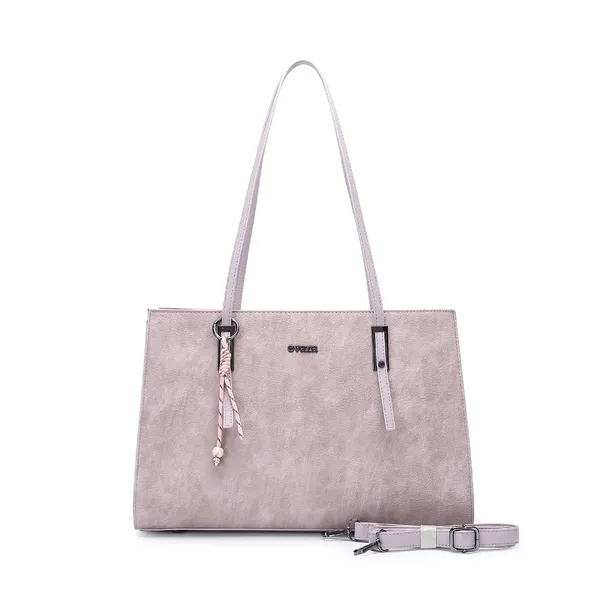 Pink_Textured_Tote_Handbag_with_Detachable_Strap_for_Women