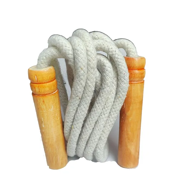 Cotton_Skipping_Rope/Speed_Jump/Fitness/Jump/Speed_Skipping/Exercise/Cotton_Jumping_Rope_With_Wooden_Handle