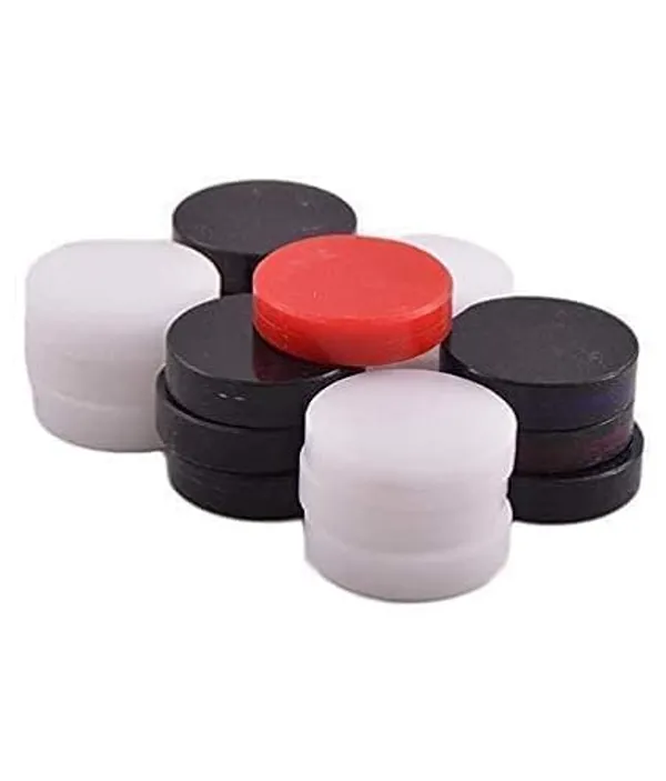 Premium_Acrylic_Plastic_Carrom_Coins_For_Professionals,_Set_Of_24_(11_White,_11_Black,_2_Red)