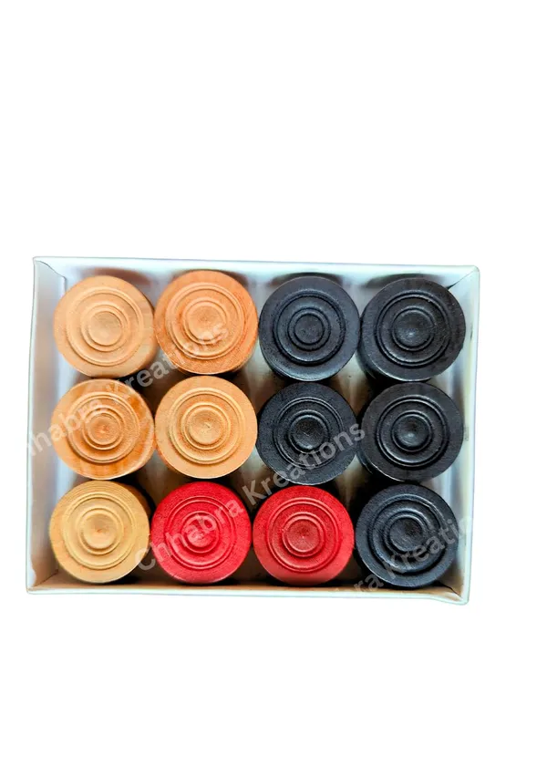 Premium_Wooden_Carrom_Coins,_Set_Of_2,_With_2_Strikers_And_2_Carrom_Powders