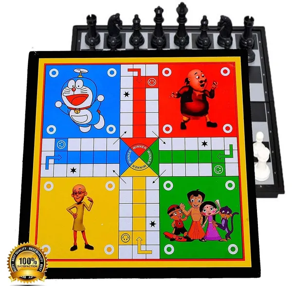 2_In_1_Wooden_Chess_And_Ludo_Board_Game_I_Classic_Board_Game_Set_For_Kids,_Adults,_Family_&_Friends