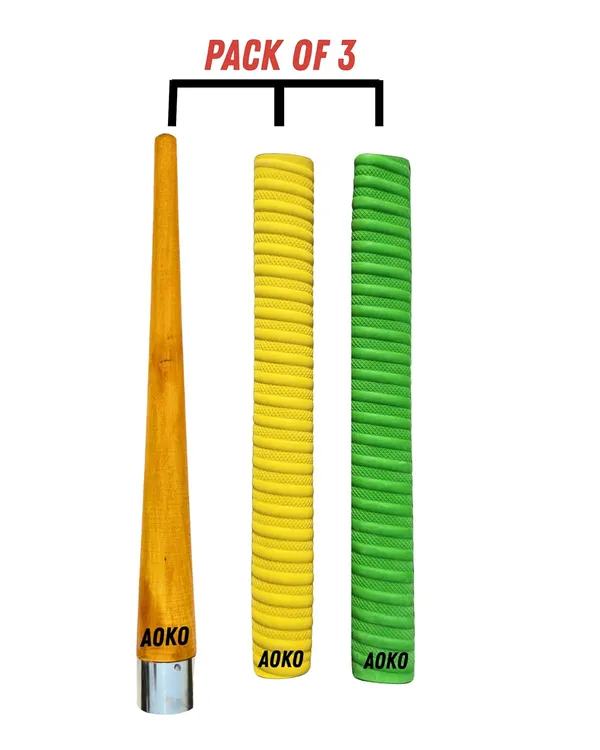 Premium_Cricket_Bat_Handle_Rubber_2_Grips_For_Enhanced_Performance_With_Better_Shock_Absorption_And_1_Wooden_Gripper_Cone_(Pack_Of_3)