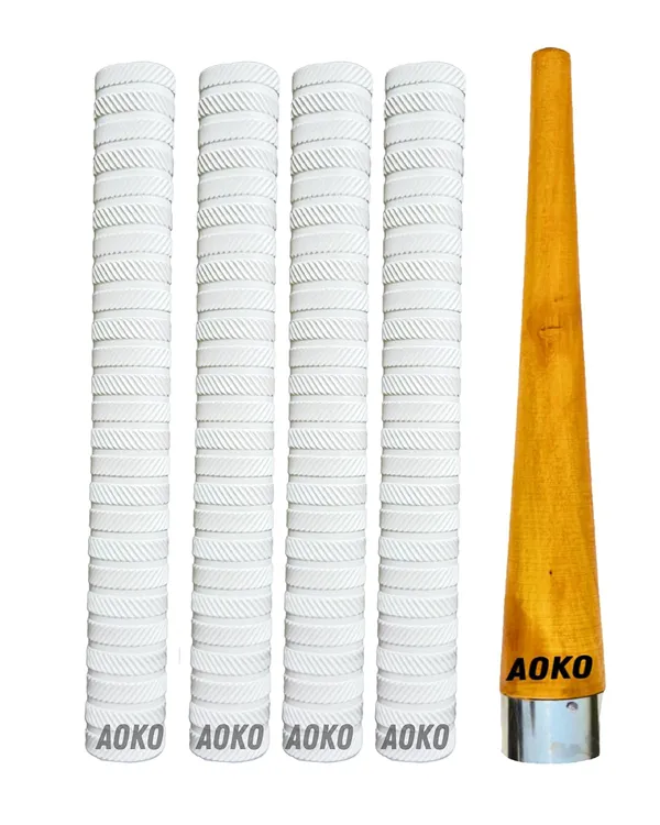 Plain_White_Soft_Comfortable_4_Rubber_Grips_For_Better_Shock_Absorption_1_Grip_Cone_For_Cricket_Bat_Handle_Accessories(_Packof_5_)