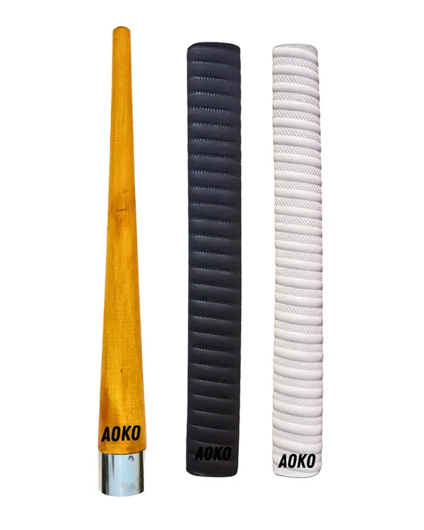 Soft_Comfortable_2_Rubber_Grips_For_Better_Shock_Absorption_1_Gripper_Cone_For_Cricket_Bat_Handle_Accessories_(Pack_Of_3)_(Whie_&_Black)