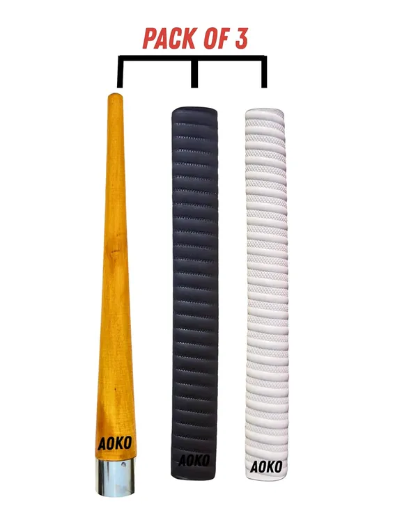 Soft_Comfortable_2_Rubber_Grips_For_Better_Shock_Absorption_1_Gripper_Cone_For_Cricket_Bat_Handle_Accessories_(Pack_Of_3)_(Whie_&_Black)