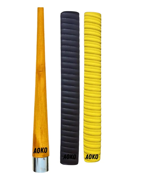 Soft_Comfortable_2_Rubber_Grips_For_Better_Shock_Absorption_1_Gripper_Cone_For_Cricket_Bat_Handle_Accessories_(Pack_Of_3)_(Yellow_&_Black)