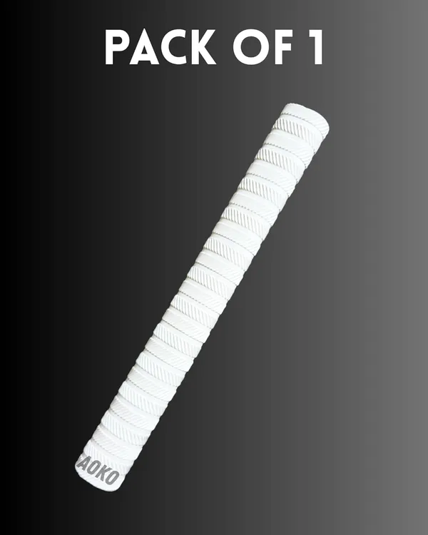 Premium_Plain_White_Cricket_Bat_Grip_|_Ultra_Tacky_Rubber_Handle_Grip_For_Maximum_Bat_Control_â€“_Pack_Of_1