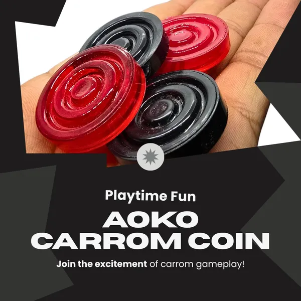 20_Crystal_Carrom_Coin_With_1_Premium_Striker_And_1,_5Gm_Disco_Carrom_Powder_Carrom_Pawns_(Pack_Of_20)