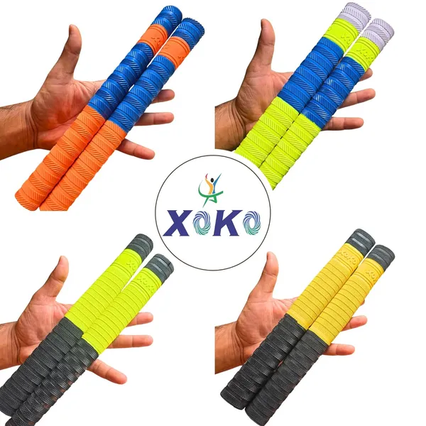 Premium_Cricket_Bat_Handle_Rubber_5_Grips_For_Enhanced_Performance_With_Better_Shock_Absorption_And_1_Wooden_Gripper_Cone_(Pack_Of_6)