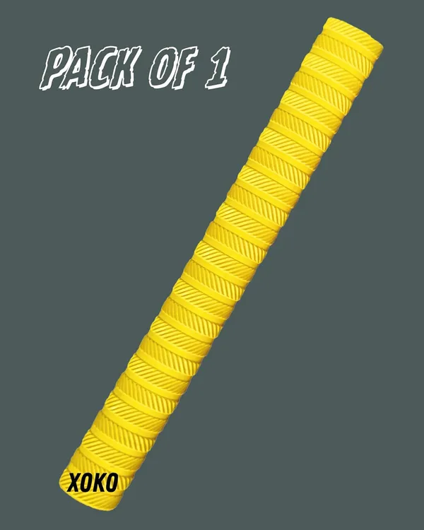 Premium_Plain_Cricket_Bat_Grip_|_Ultra_Tacky_Rubber_Handle_Grip_For_Superior_Bat_Control_â€“_Pack_Of_1_(Yellow)